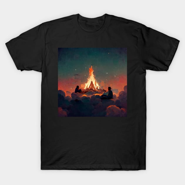 Campfire in Heaven - best selling T-Shirt by bayamba